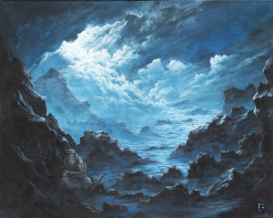 Moses on Mt. Sinai, by Edward Rowan. Used by permission