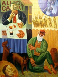 Rich Man & Lazarus, (c) James Janknegt, www.bcartfarm.com