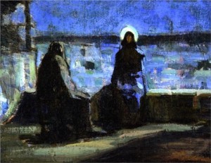 Study for Nicodemus Visiting Jesus, Henry Ossawa Tanner, 1899
