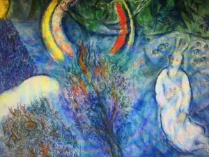 Moses at the Burning Bush (detail), Marc Chagall, 1966