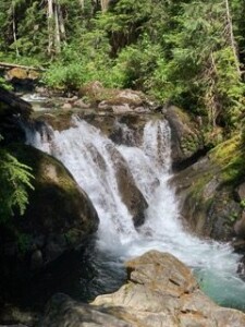 Waterfall in the Cascades, Photo by Deb Hagen-Lukens