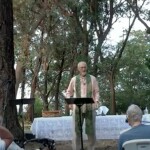 Photo from outdoor service in Lincoln Park, August, 2023. Peace Lutheran Church in Seattle, WA